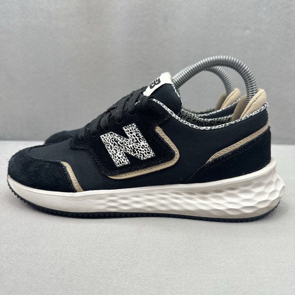 New Balance Fresh Foam X70 Womens Size 7.5 (B) Shoes Black Leopard Sneakers - Picture 3 of 8